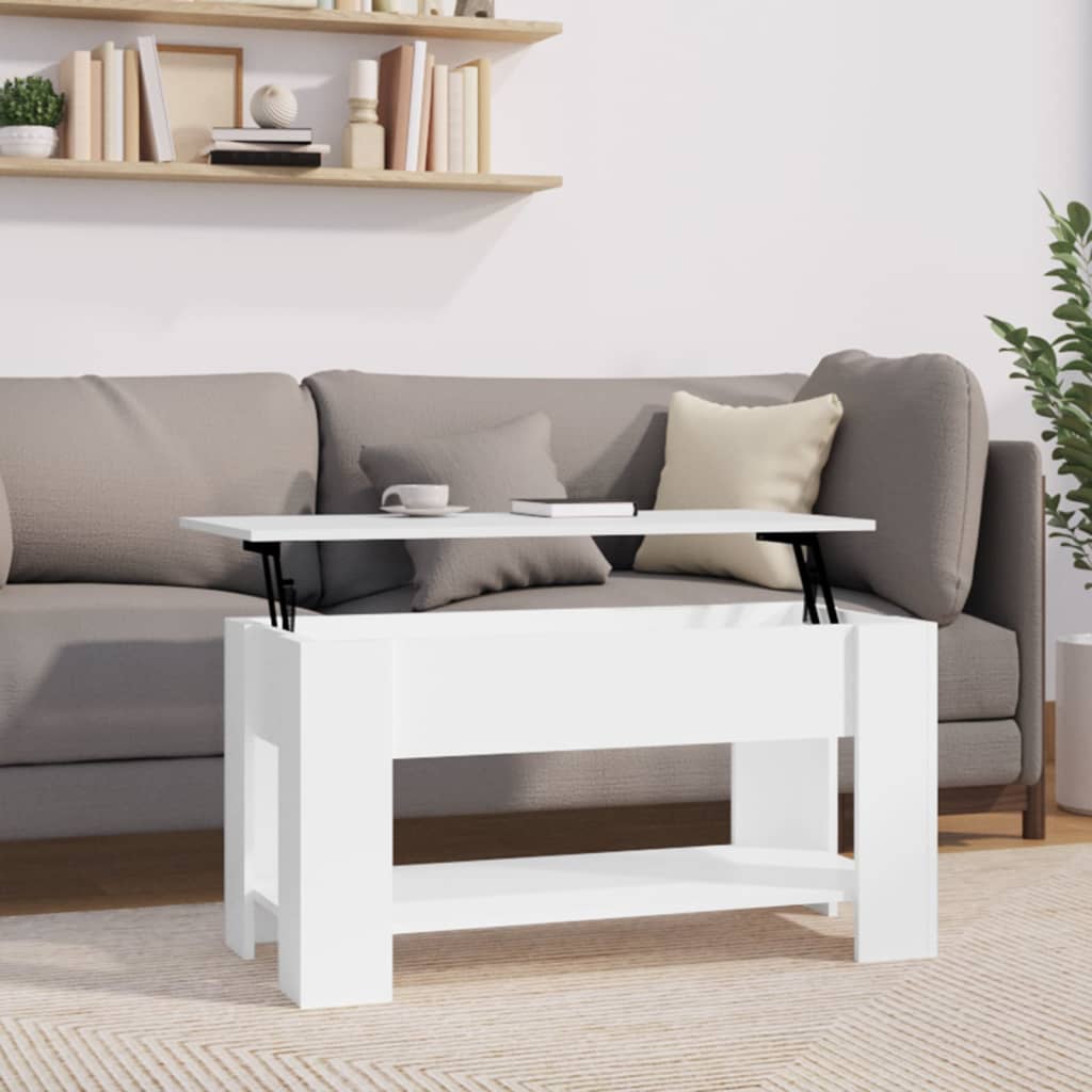 vidaXL Coffee Table Lift Top End Table Accent Side Sofa Table Engineered Wood-9
