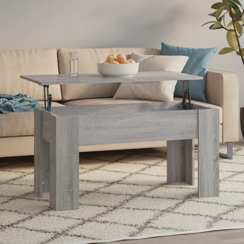 vidaXL Coffee Table Lift Top End Table Accent Side Sofa Table Engineered Wood-8
