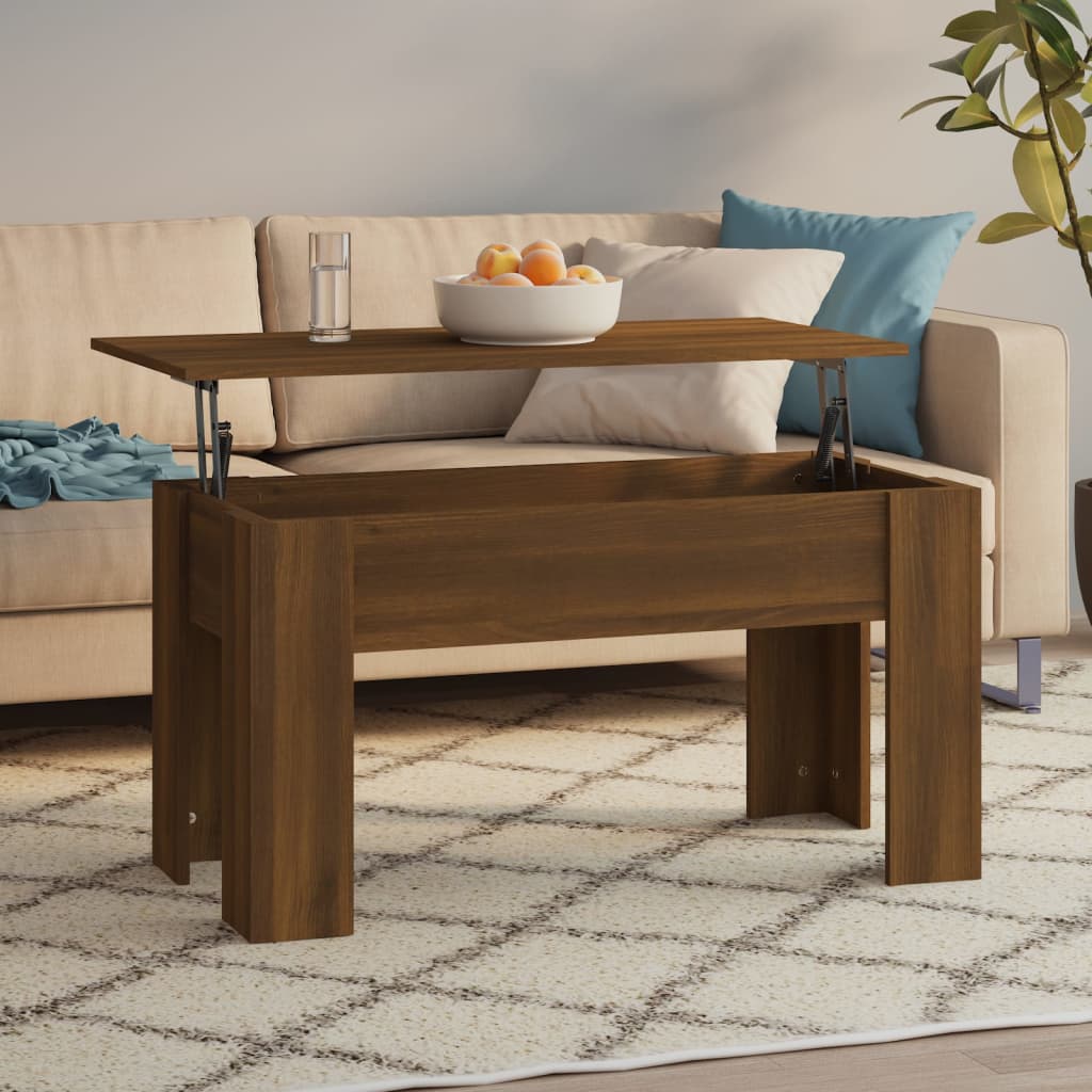 vidaXL Coffee Table Lift Top End Table Accent Side Sofa Table Engineered Wood-6