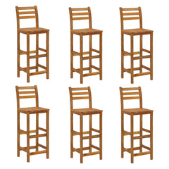 vidaXL 7 Piece Patio Bar Set Solid Wood Acacia-3