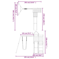 vidaXL Outdoor Playset Solid Wood Pine-2