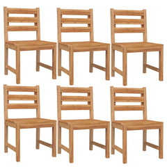 vidaXL 7 Piece Patio Dining Set Solid Wood Teak-2