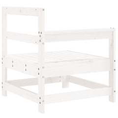 vidaXL Patio Corner Sofa White Solid Wood Pine-3