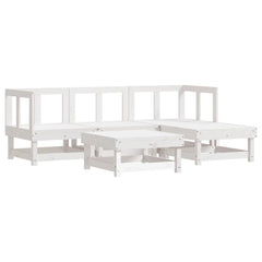 vidaXL Patio Lounge Set Outdoor Garden Furniture Set 5 Piece Solid Wood Pine-3