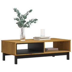 vidaXL Coffee Table FLAM 39.4"x19.7"x12.8" Solid Wood Pine-1