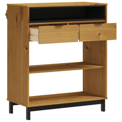 vidaXL Bar Table FLAM 36.2"x17.7"x43.3" Solid Wood Pine-2