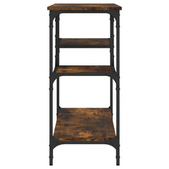 vidaXL Console Table with Shelves Behind Sofa Entry Desk Living Room Furniture-2