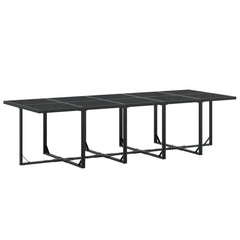 vidaXL Patio Dining Set Table and Chair Garden Outdoor Furniture Black Textilene-0