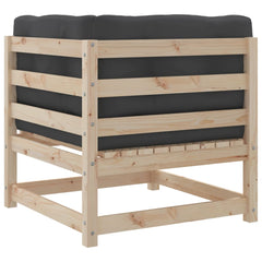 vidaXL 9 Piece Patio Sofa Set with Cushions Solid Wood Pine-3