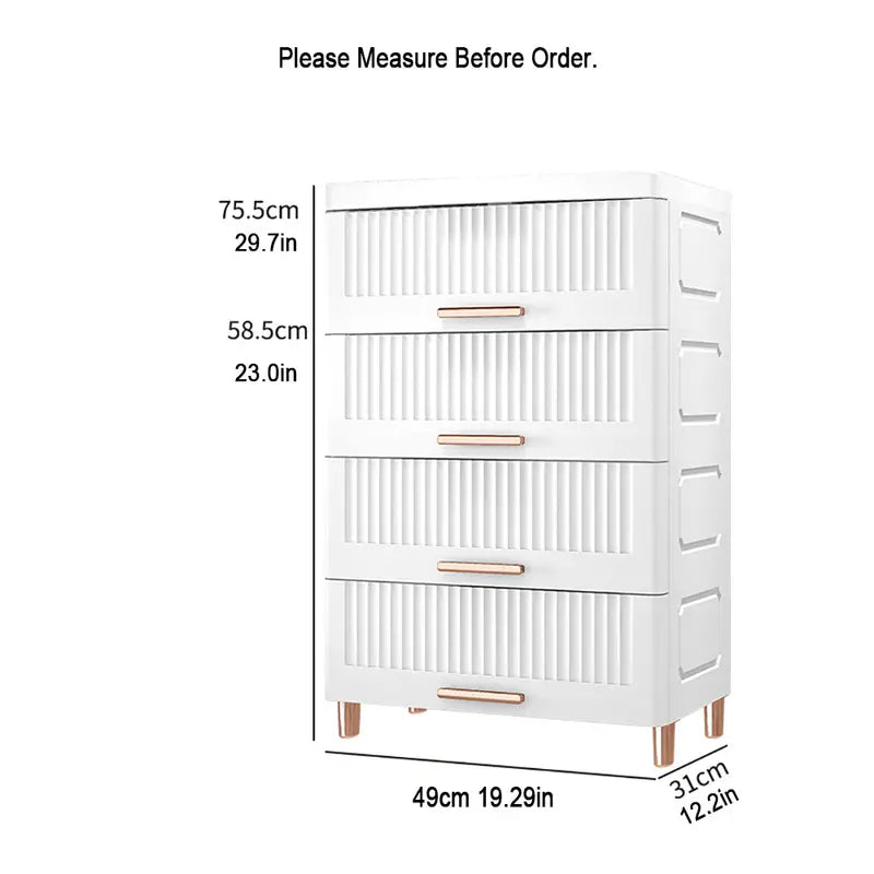 Effortlessly decluttering with the Plastic Drawer Storage Cabinet Organizer-6