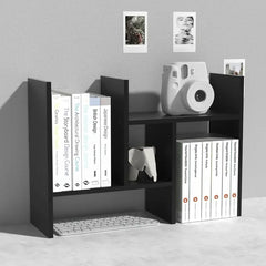 Adjustable Wood Bookshelf: Classic Desk Organizer & Storage Rack-1