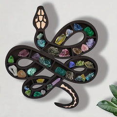 Serpent-Style Wooden Storage Rack: A Slithering Solution-1