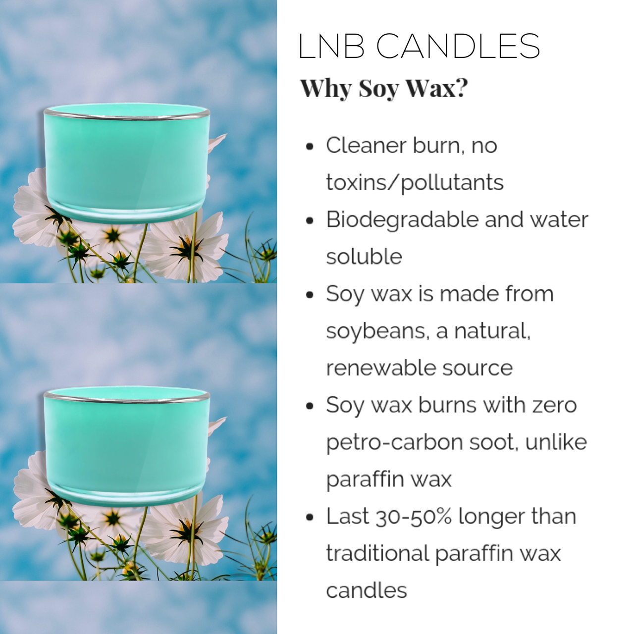 BLUE Luxury Candle Home Decor Scent Light Blue-1