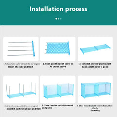 Simple Multi-layer Bookshelf Closet Organizer-2