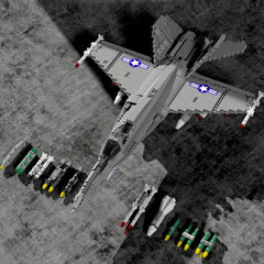 F18 Fighter Jet 1386pcs-2