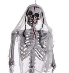 Halloween Movable Skeleton Realistic Haunted Decor-0