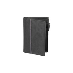 K12234AF | Women's Wallet in Genuine Full-Grain Naked Leather. Black. RFID Protection. Closed Dimensions: 9.5 x 14 x 3 cm. Packaging: Gift box with lid/bottom-0