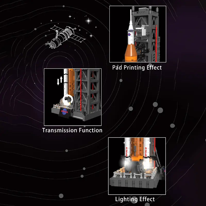 Moon landing: SLS Space Launch System 907pcs-2