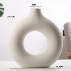 Round Ceramic Vase for Home Decor-2