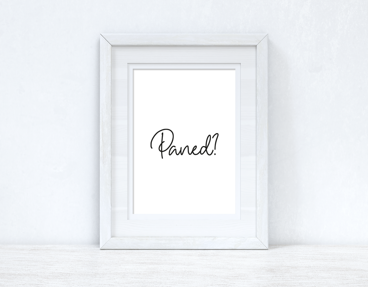 Paned? Cuppa? Home Welsh Decor Wall Decor Print-0