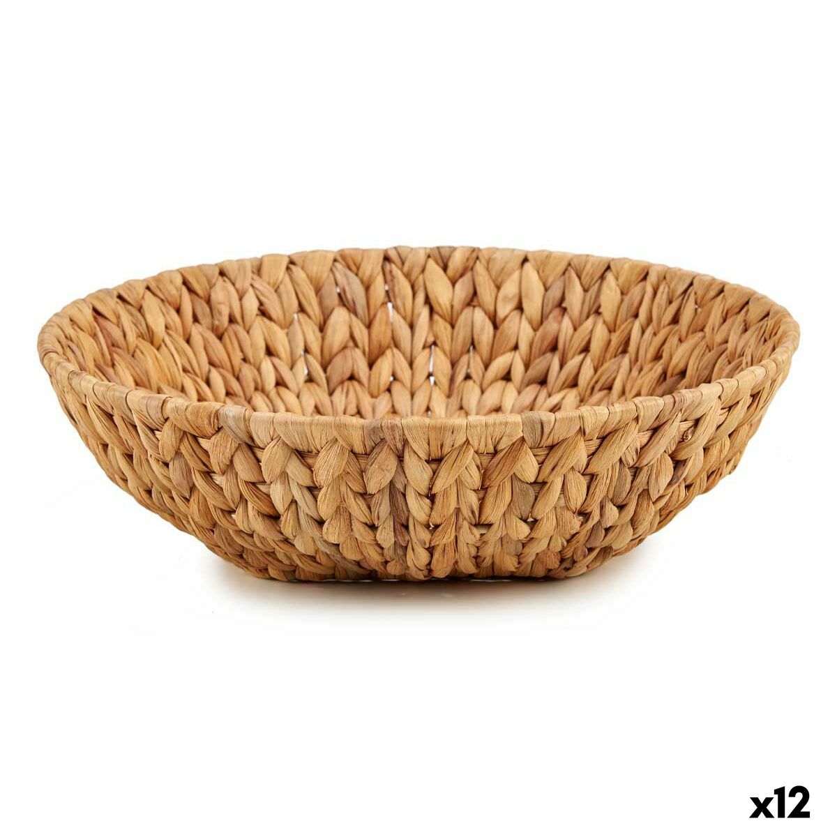 Centerpiece Gift Decor SF29097S Brown Metal Water hyacinth 34 x 9 x 34 cm (12 Units)-0