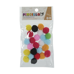 Materials for Handicrafts Pincello Balls Multicolour Ø 2 cm 12 Units-1