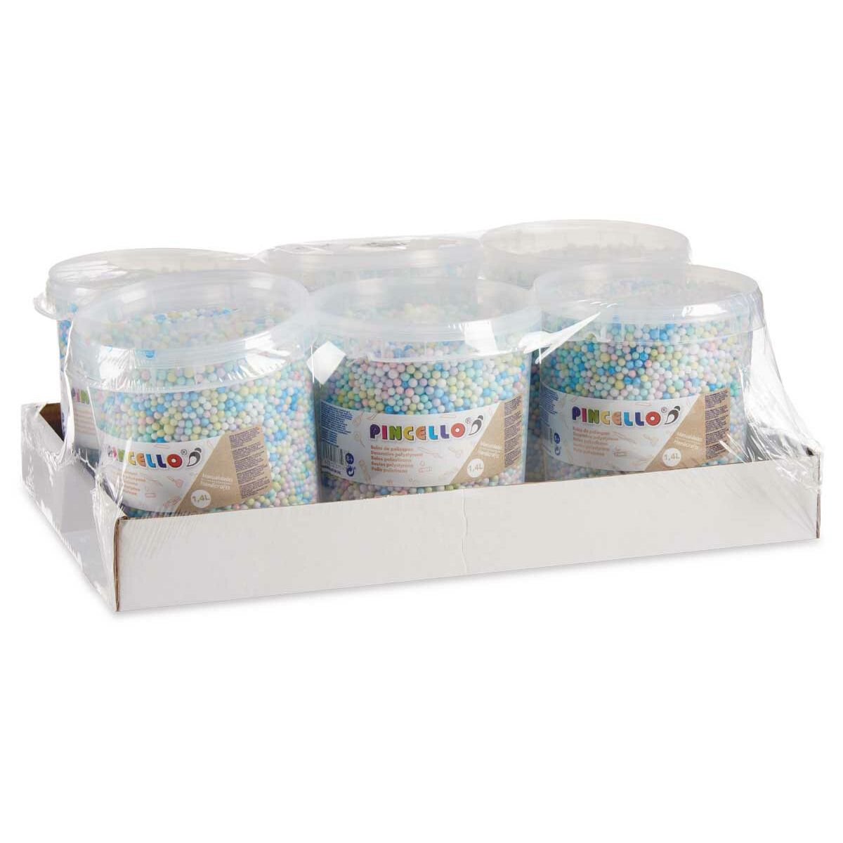 Materials for Handicrafts Pincello POLIESPAN-MULTI 13,5 x 14 x 14,5 cm Balls 6 Units-1