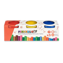 Modelling Clay Game Pincello 501 Yellow Blue Red (12 Units)-2