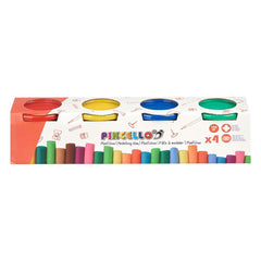 Modelling Clay Game Pincello 502 Yellow Blue Red Green (12 Units)-2