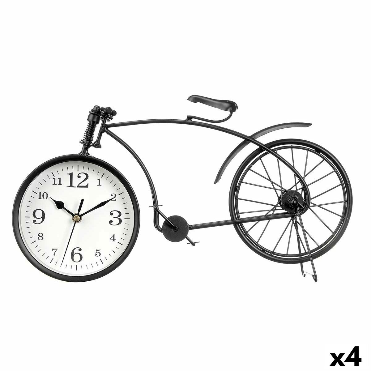 Table clock Gift Decor 914 Black Bicycle (4 Units)-0