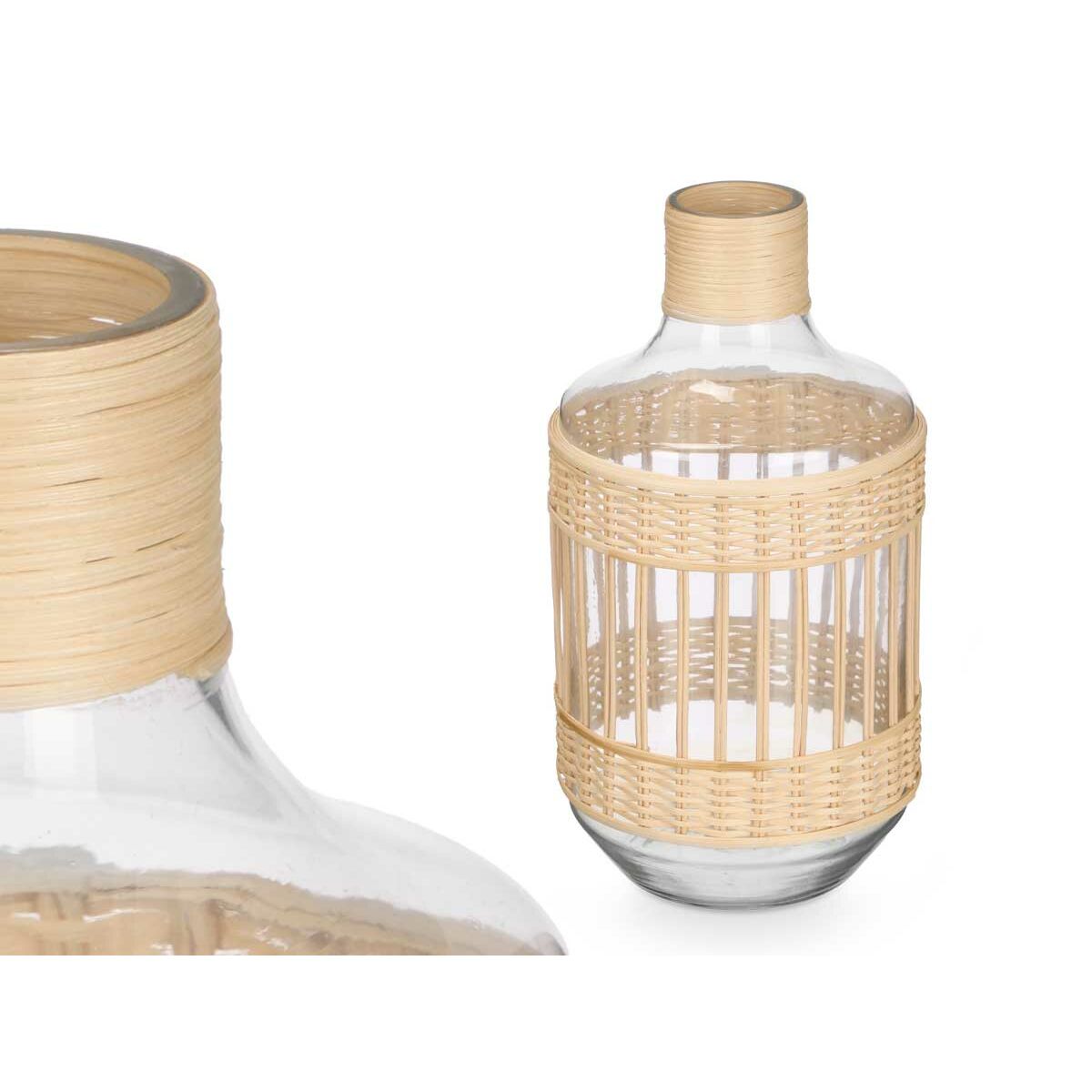 Decorative bottle Gift Decor SG-30553 Transparent Natural 18 x 34 x 18 cm (4 Units)-2