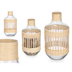 Decorative bottle Gift Decor SG-30553 Transparent Natural 18 x 34 x 18 cm (4 Units)-1