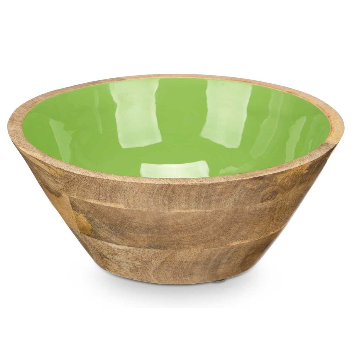 Bowl Gift Decor MALI-701 G Green 24,3 x 10,5 x 24,3 cm (6 Units)-4