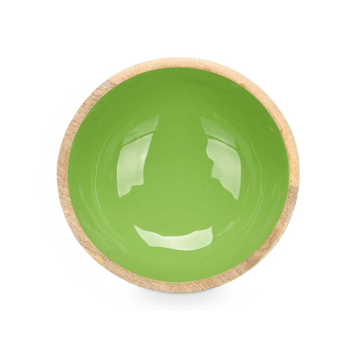 Bowl Gift Decor MALI-701 G Green 24,3 x 10,5 x 24,3 cm (6 Units)-2
