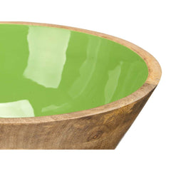 Bowl Gift Decor MALI-701 G Green 24,3 x 10,5 x 24,3 cm (6 Units)-1