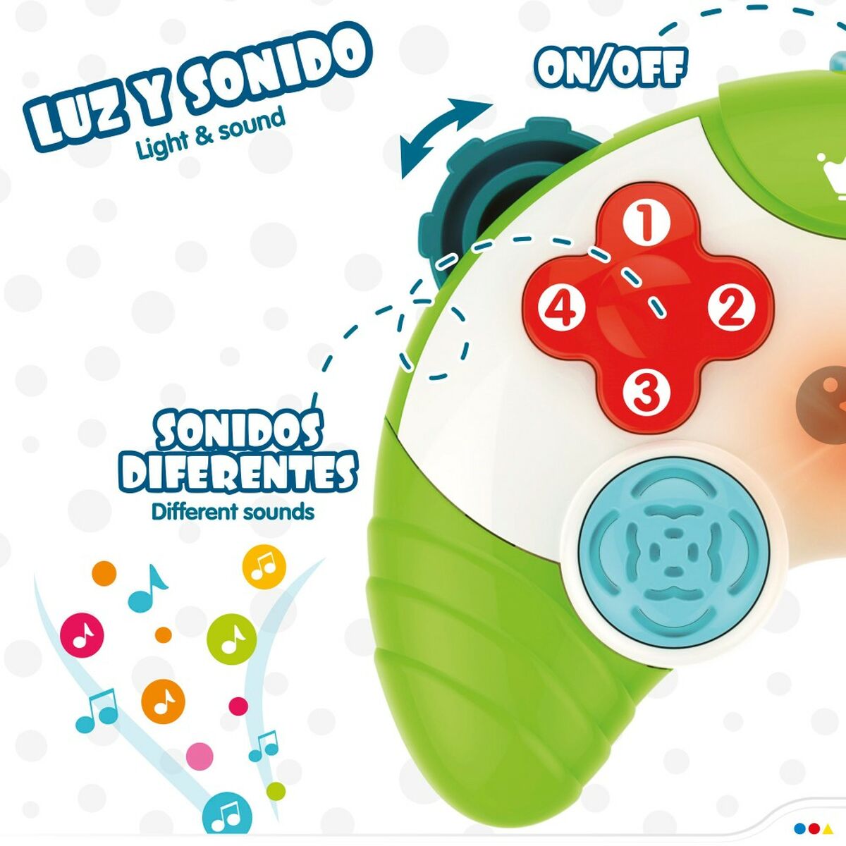 Toy controller Colorbaby Green 15 x 5,5 x 12 cm (6 Units)-4