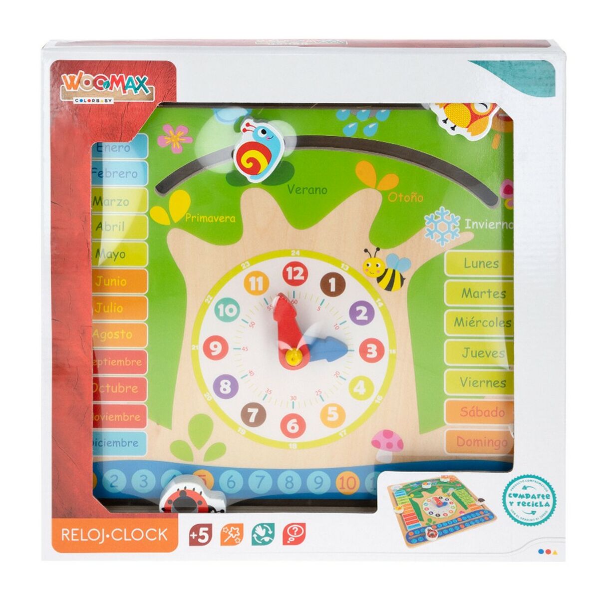 Educational Game Colorbaby Calendar 30 x 30 x 3 cm (6 Units)-1