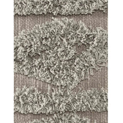 Grey Cushion Cover with Tassels | 40x40cm | Tufted Cotton | Boho Style-1