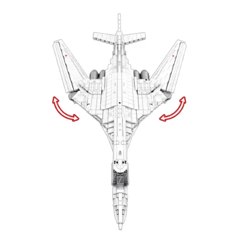 TU-160 STRATEGIC BOMBER 1597PCS-2