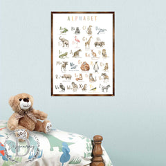 Animal Alphabet Art - Wooden Educational Art - Wall Decor - Homeschool Decor - Classroom Decor - Playroom Decor - Nursery Wall Art - Art For Kids - 310211-1