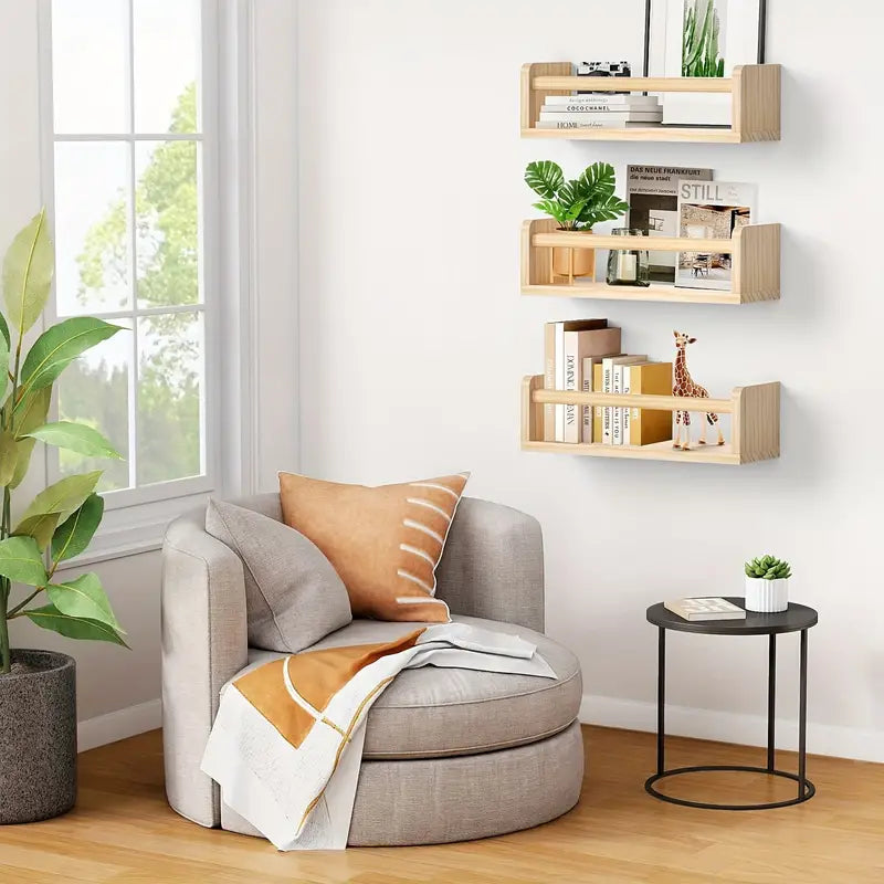 Chic Hanging Book Shelf: Elevate Your Book Display-1