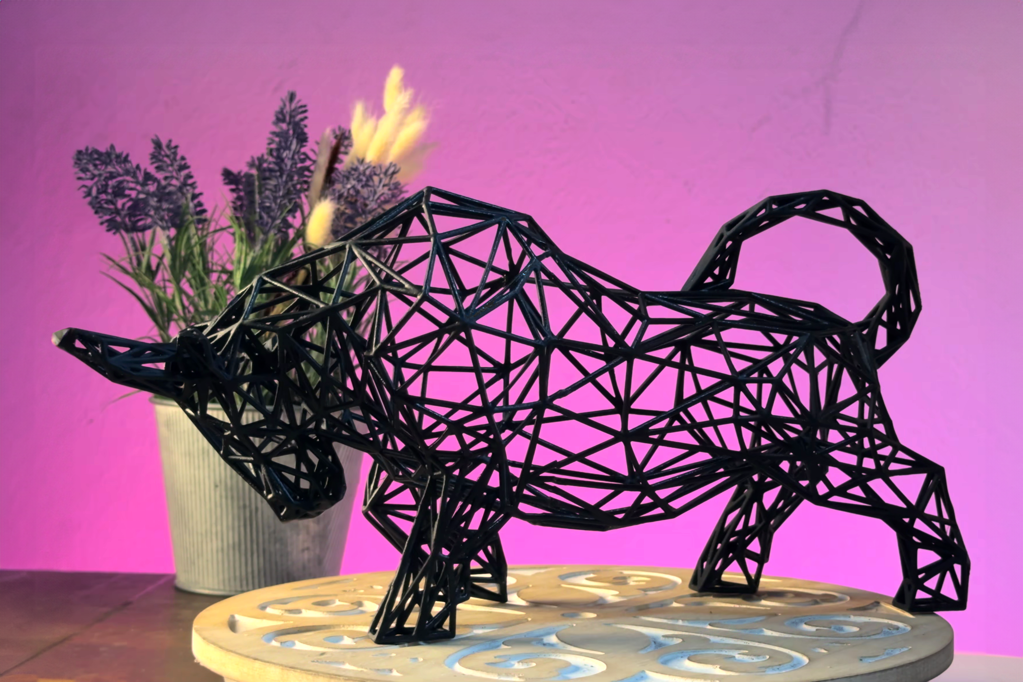 Bull Decor Sculpture-3