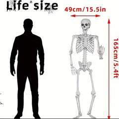 Faux Skeleton Sculpture: Spooky Halloween Decor-2