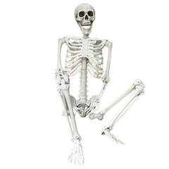 Faux Skeleton Sculpture: Spooky Halloween Decor-0
