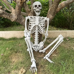 Faux Skeleton Sculpture: Spooky Halloween Decor-1