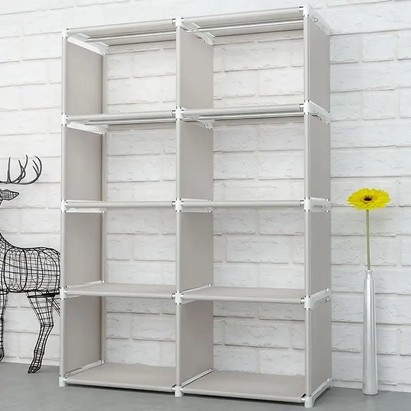 Discover the perfect blend of form and function in this double-grid bookshelf-2