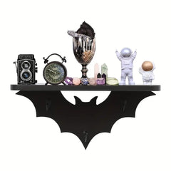 Spooktacular Bat Winged Floating Shelves for Halloween Decor-0