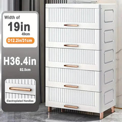 Effortlessly decluttering with the Plastic Drawer Storage Cabinet Organizer-3