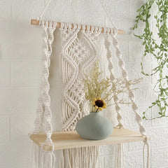 Organization meets style with this sleek wooden floating shelf-1