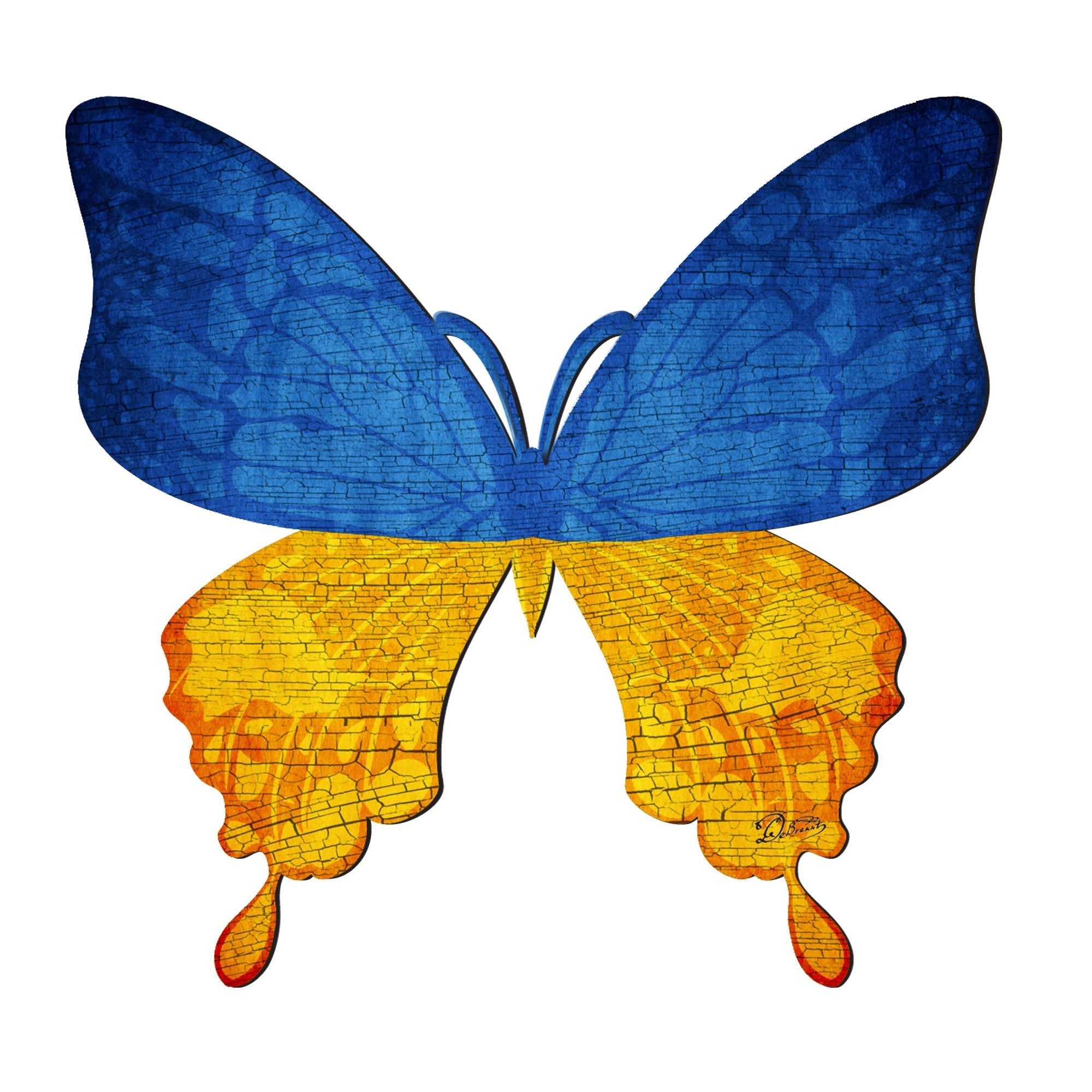 Ukraine Butterfly Holiday Door Decor - International Decor - 8187128H-4